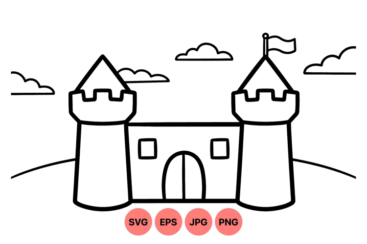 Castle Vector Image 16