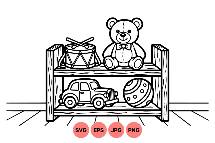 Car Clipart Black and White Image 20