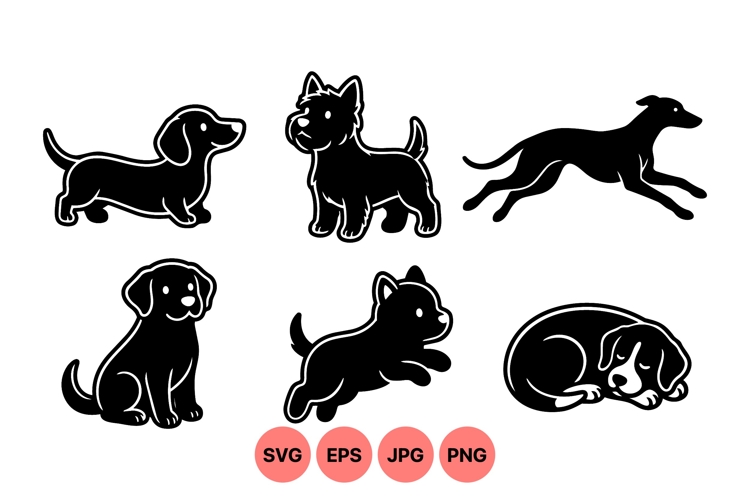 Cute Dog Illustration Image 23