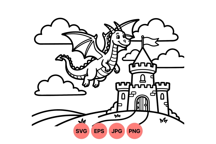 Cute Dragon Clipart Image 2