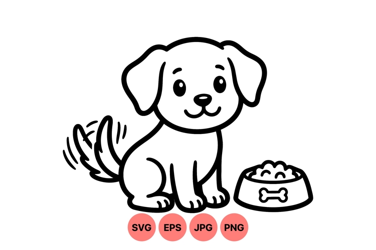 Puppy Illustration Image 3