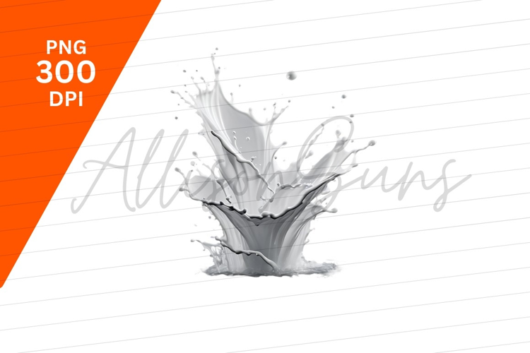 Milk Splash Isolated On A White Background