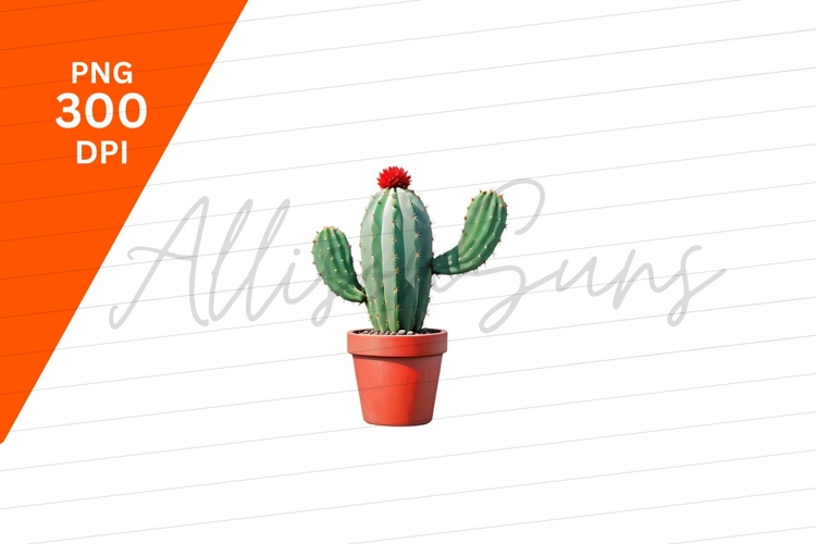 Red Flower Clipart Image 9