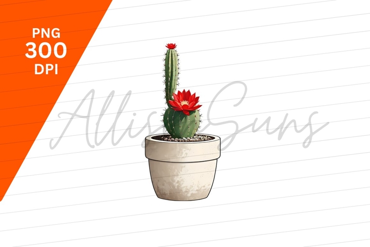 Red Flower Clipart Image 19