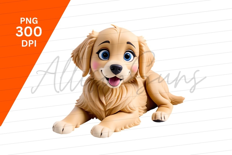 Golden Retriever Clipart Image 5