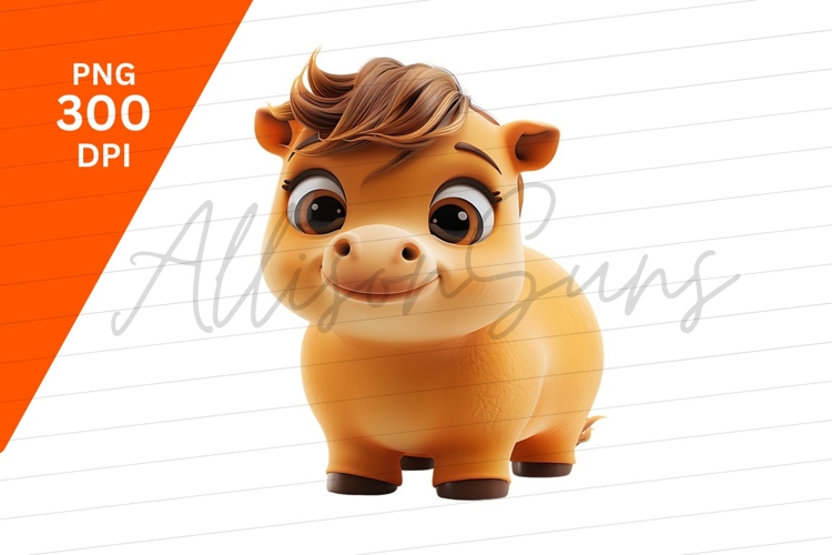 Cute Cartoon Horse Clipart Png Image