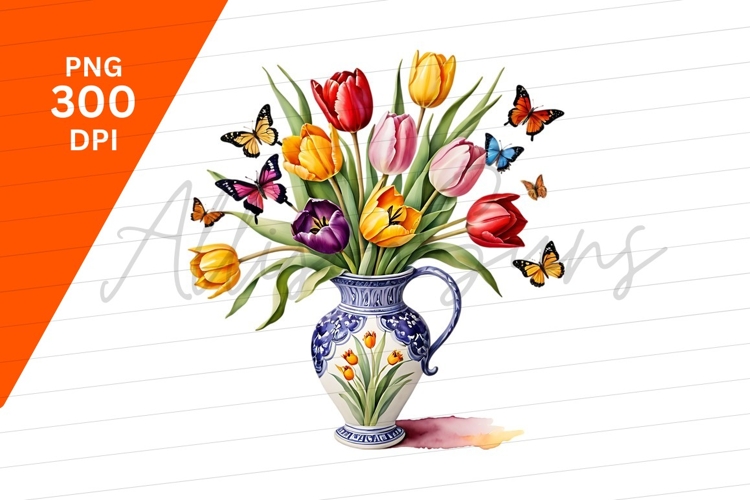 Tulips Clipart Image 13