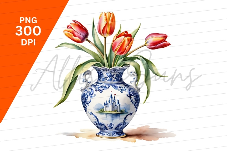 Tulips Clipart Image 12