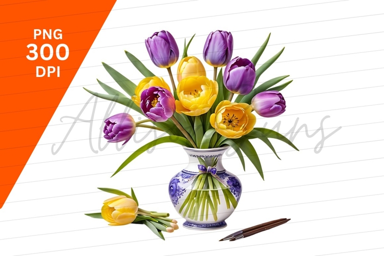 Tulips Clipart Image 7