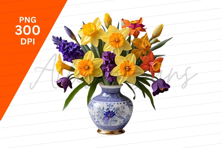 Daffodils Clipart Image 13