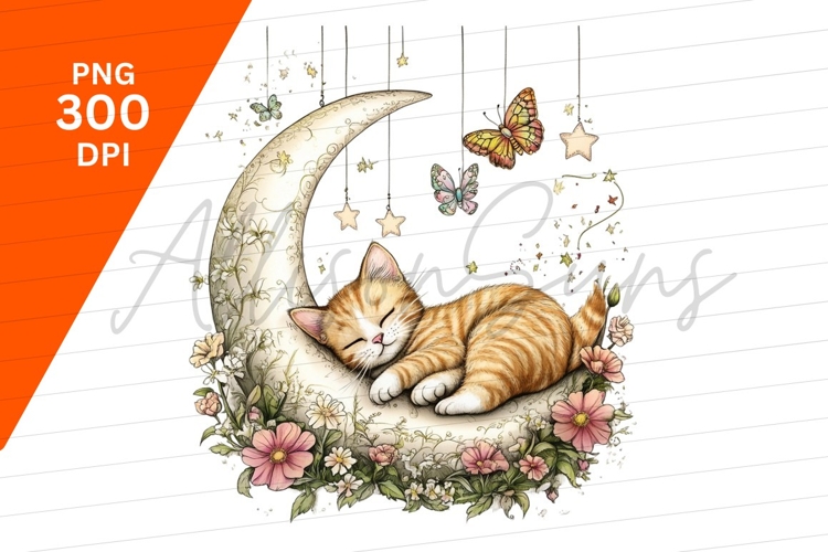Cute Moon Clipart Image 11