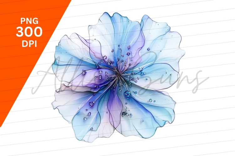 Purple Flower Clipart Image 11