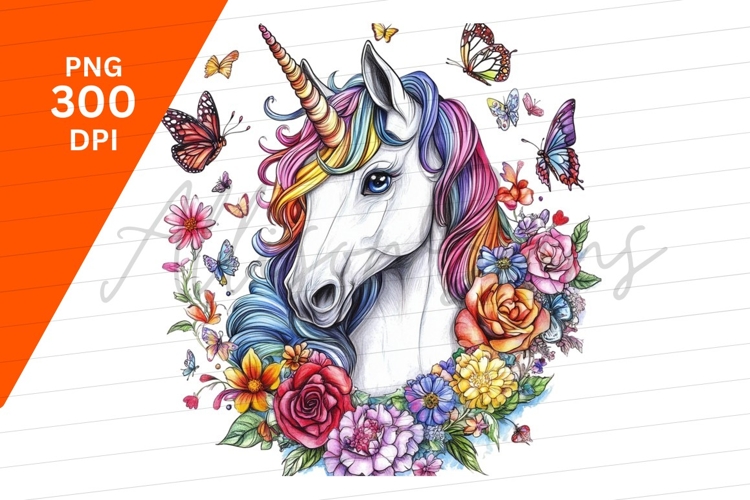 Unicorn Head Clipart Image 9