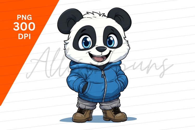 Panda Bear Cartoon Image 7