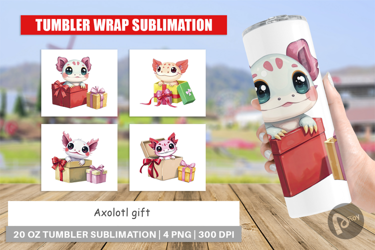 Tumbler Axolotl Gift