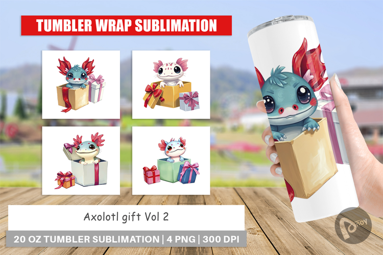 Tumbler Axolotl Gift