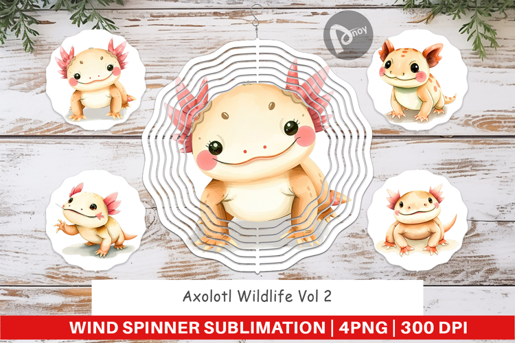 Wind Spinner Axolotl Wildlife