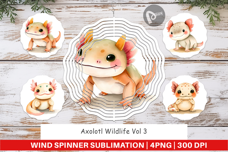 Wind Spinner Axolotl Wildlife
