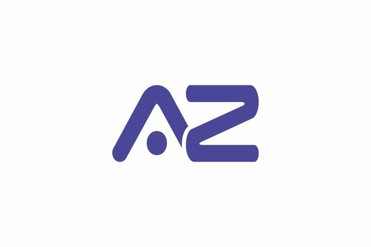 AZ Logo design vector template example image 1