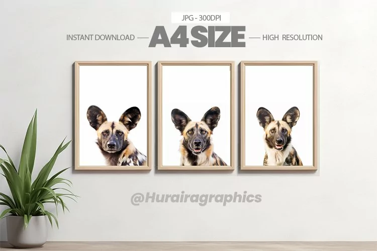 Safari Animal Wall Art - 03 Variations
