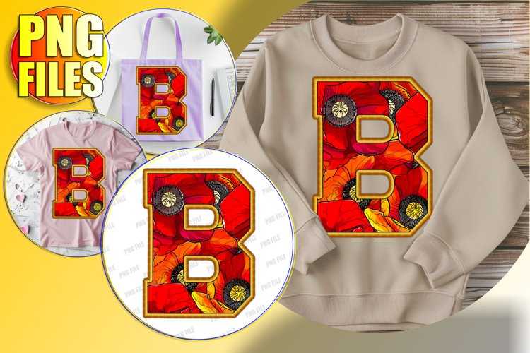 B Doodle Letter Whimsical Heart Festive Style!