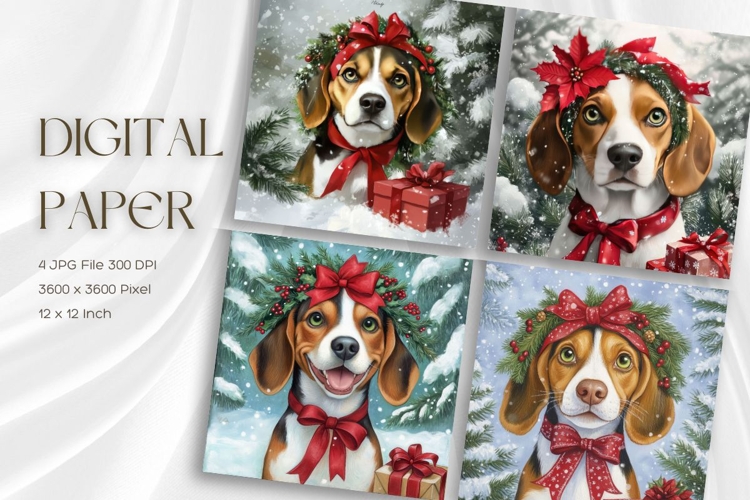 Christmas Dog Clipart Image 13