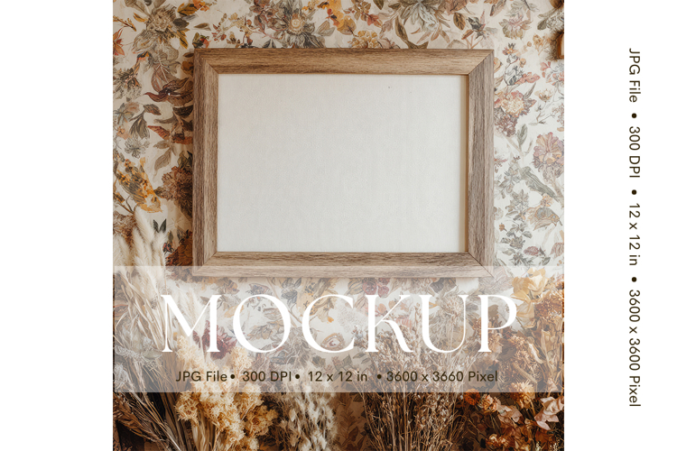 Photo Frame Mockup in Interior Room Studio Canvas Mockup_43