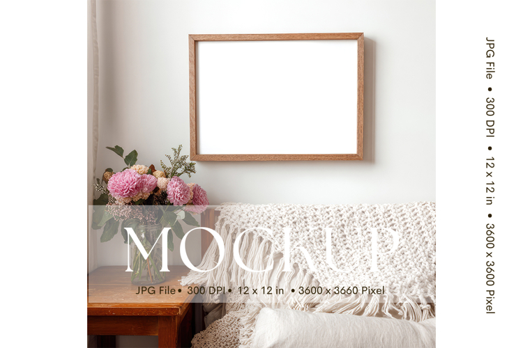 Photo Frame Mockup in Interior Room Studio Canvas Mockup_47