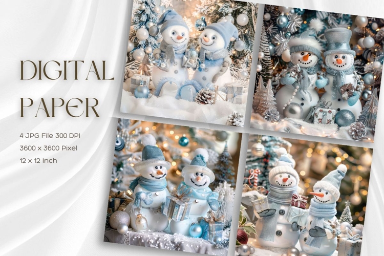  Snowman Background Image 4