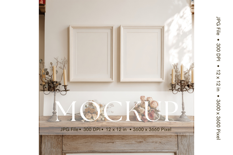 Photo Frame Mockup in Interior Room Studio Canvas Mockup_56