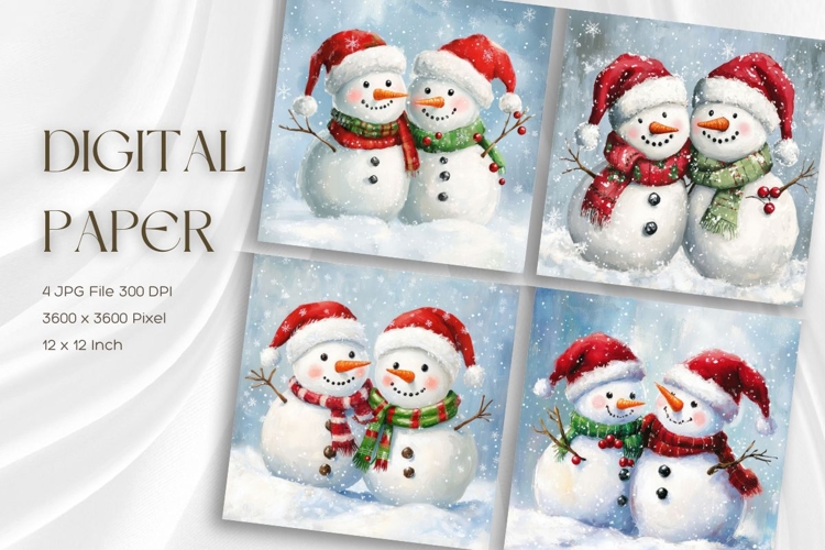  Snowman Background Image 8