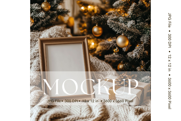 Photo Frame Mockup in Interior Room Studio Canvas Mockup_81