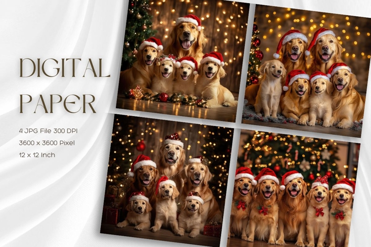 Christmas Dog Clipart Image 10