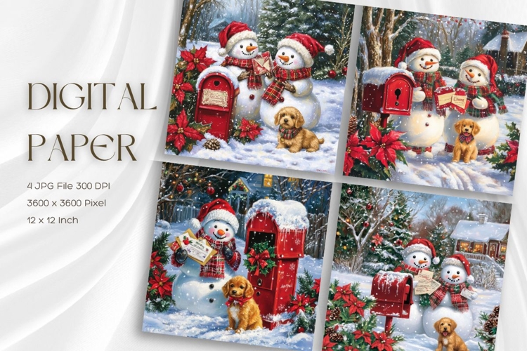  Snowman Background Image 5