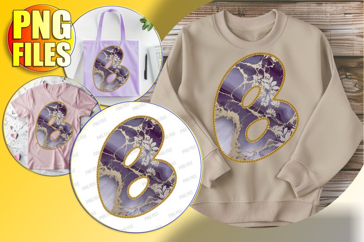 B Doodle Letter Style Sublimation Merry Winter Character!