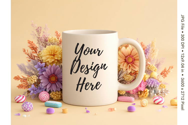 Fall Autumn Coffee Mug Mockups Template Blank Ceramic Cup_23
