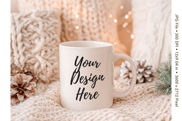Fall Autumn Coffee Mug Mockups Template Blank Ceramic Cup_3