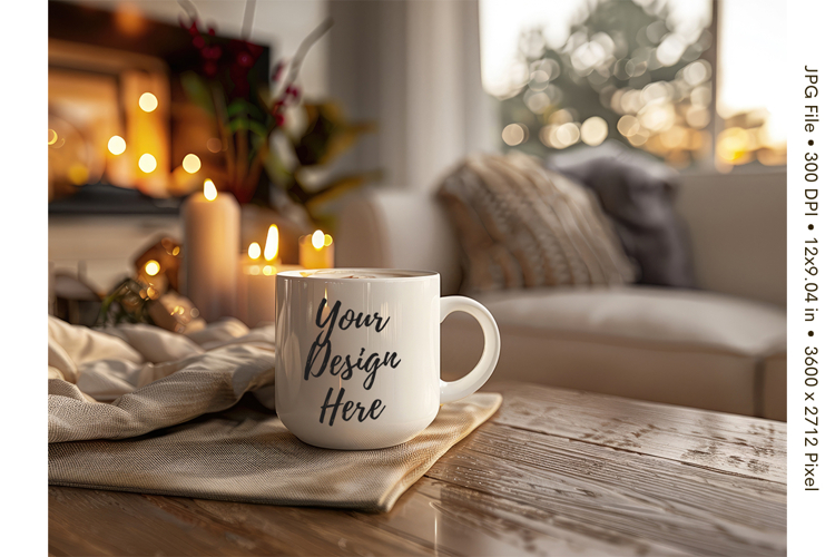 Fall Autumn Coffee Mug Mockups Template Blank Ceramic Cup_35