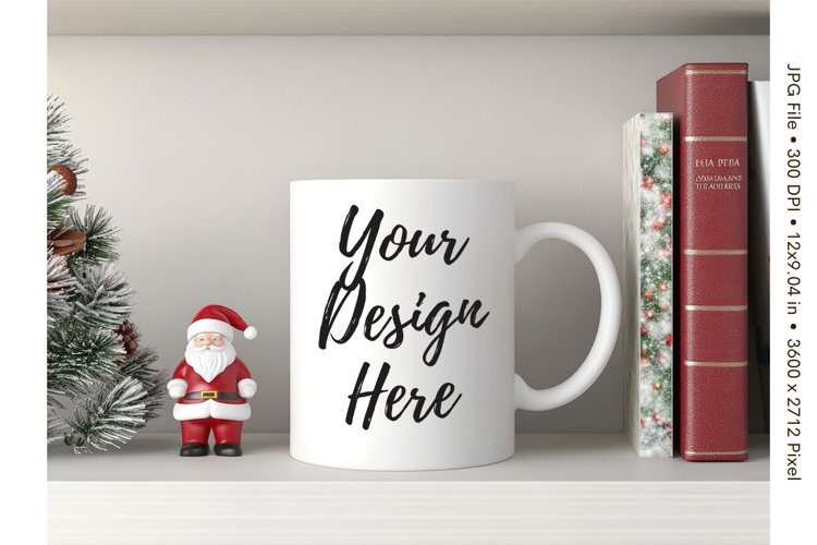 Christmas Winter Coffee Mug Mockups Template Blank Ceramic50