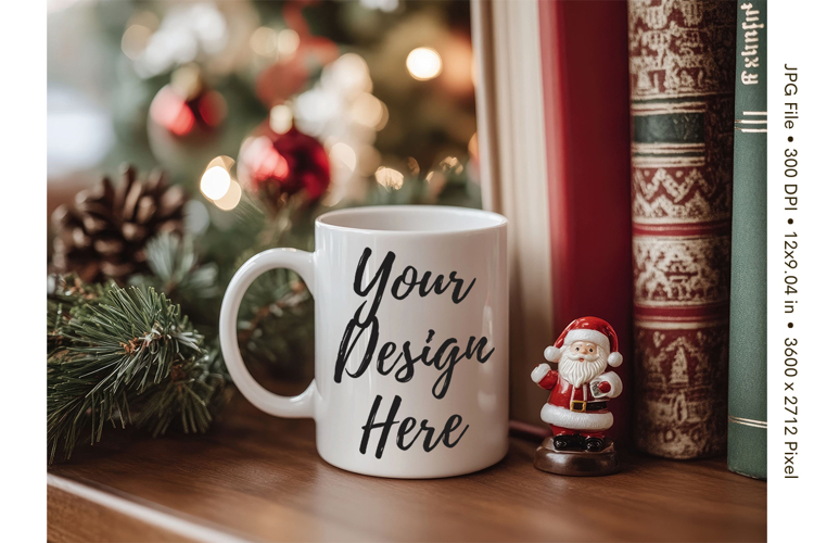 Christmas Winter Coffee Mug Mockups Template Blank Ceramic57