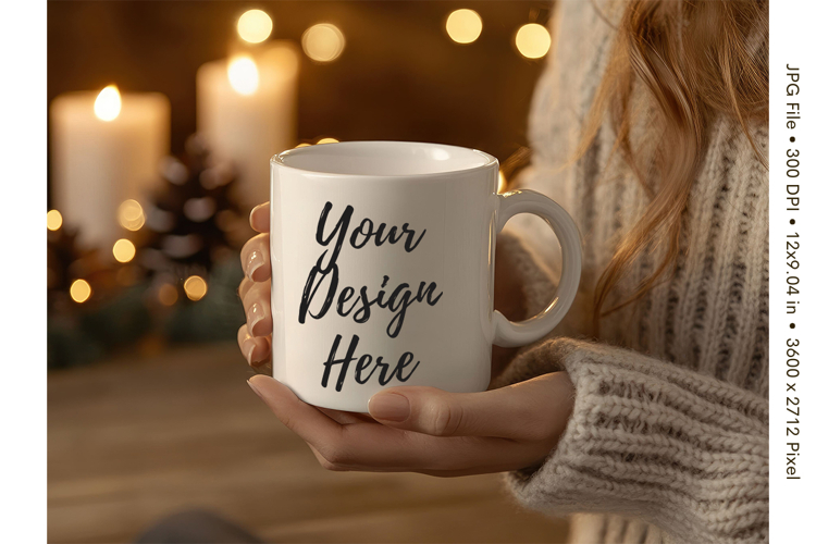 Fall Autumn Coffee Mug Mockups Template Blank Ceramic Cup_58