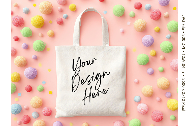 Canvas Tote Bag Mockup Shopping Bag White Natural Blank_31