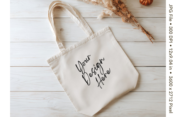 Canvas Tote Bag Mockup Shopping Bag White Natural Blank_78