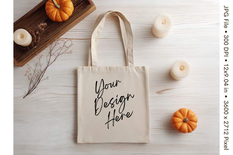 Canvas Tote Bag Mockup Shopping Bag White Natural Blank_81