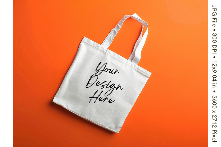 Canvas Tote Bag Mockup Shopping Bag White Natural Blank_99