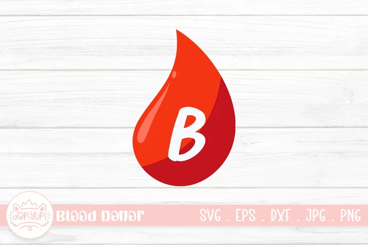B Type Blood Clipart |Blood Donor Element Illustration