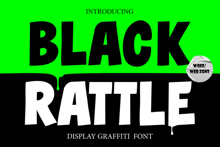 Black Rattle - Display Graffiti Webfont