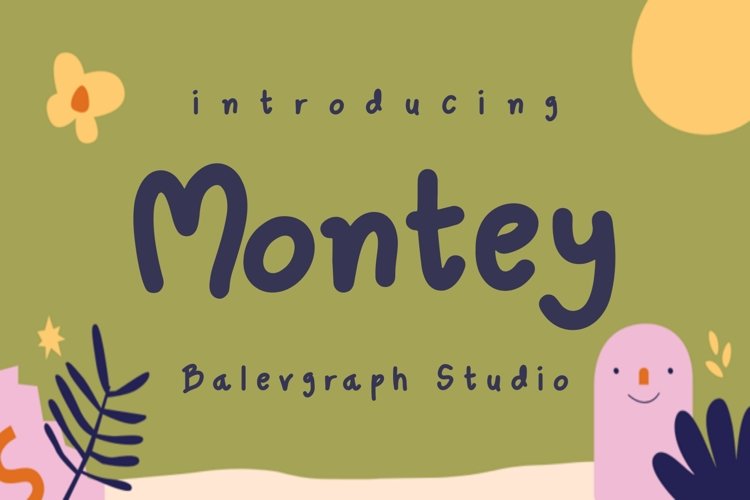 Montey Cute Font example image 1