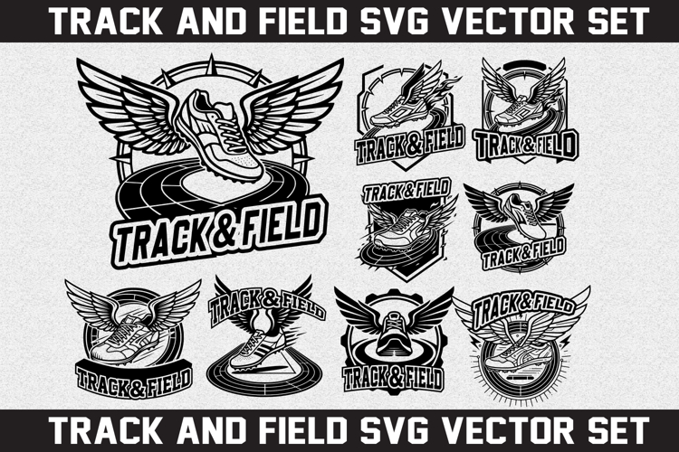 Track and Field SVG logo Design