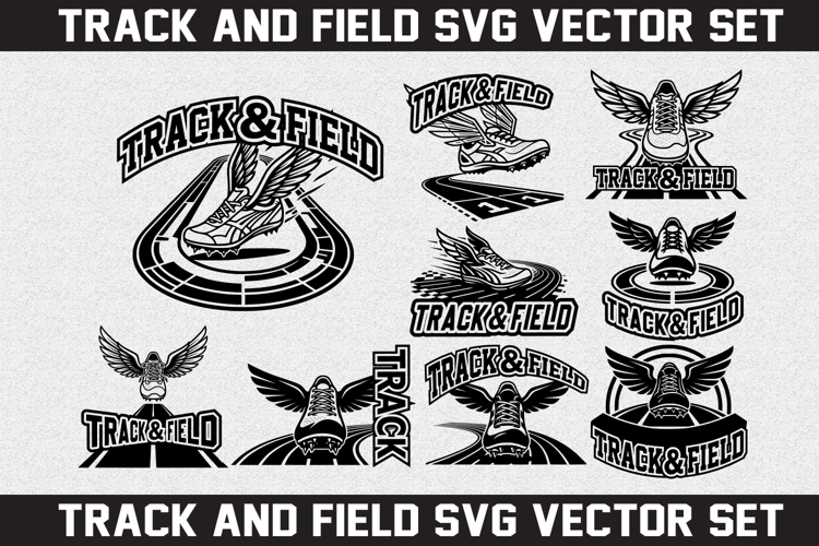 Track and Field SVG logo Design